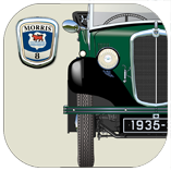Morris 8 4 seat Tourer 1935-39 Coaster 7